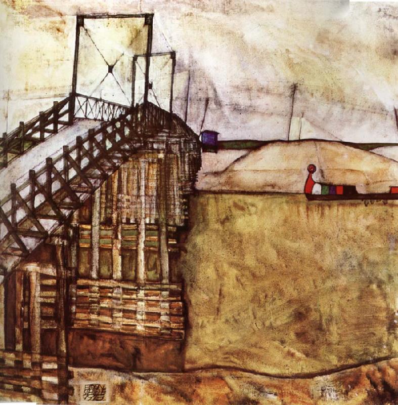 Egon Schiele The Bridge oil painting image